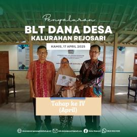 Penyaluran Tahap IV BLT Dana Desa Tahun 2025  